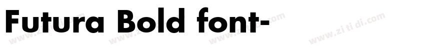 Futura Bold font字体转换